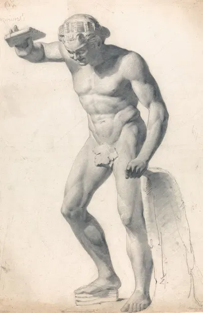A Faun with Pipes by Ричард Паркс Бонингтон — digital art print download
