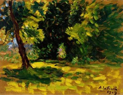 Bushes by Alfred William Finch, 1919 — digital art print download