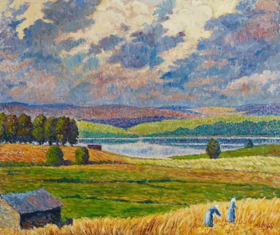 Landscape from Padasjoki by Alfred William Finch, 1918 — digital art print download
