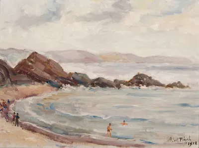 Looen rantaa by Alfred William Finch, 1928 — digital art print download