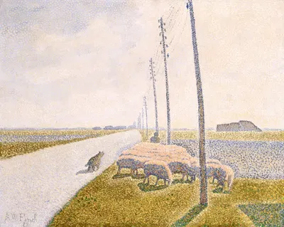 The Road to Nieuport by Alfred William Finch, 1888 — digital art print download
