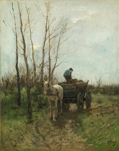 Gathering Wood by Anton Mauve — digital art print download
