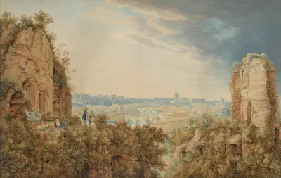 A View of Rome from the Palatine by Carl Ludwig Frommel — digital art print download