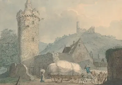 Вид на Вайнгейм на реке Неккар by Карл Филипп Фоор, 1800–1818 — digital art print download