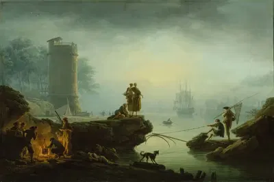 Утро by Клод-Жозеф Верне, 1760 — digital art print download