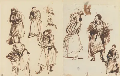 Studies for Shylock by Ричард Паркс Бонингтон, 1825 — digital art print download