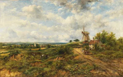 View of Hampstead Heath by Frederick Waters Watts — digital art print download