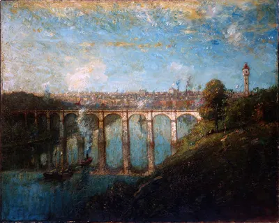 High Bridge, New York by Henry Ward Ranger, 1905 — digital art print download