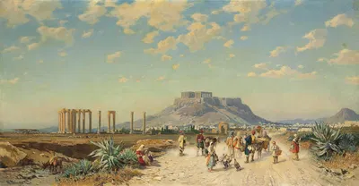 Акрополь, Афины by Герман Давид Саломон Корроди — digital art print download