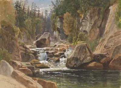 На Аузабле by Джеймс Дэвид Смилли, 1869 — digital art print download