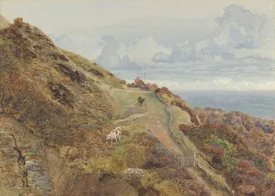 Бончерч Даунс by Джон Бретт, 1865 — digital art print download