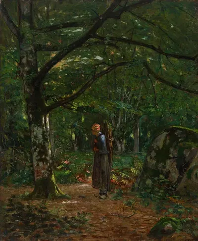 В лесах Фонтенбло (Лес Фонтенбло) by Джон Вашингтон Лав, 1873 — digital art print download