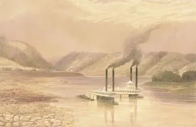 The Ohio River near Wheeling, West Virginia by Lefevre James Cranstone — digital art print download