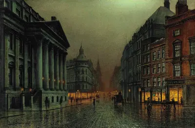 Мэншн Хаус, Лондон by Луис Гримшоу, 1894 — digital art print download