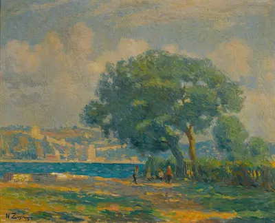 Румелихисар на Босфоре by Назми Зия Гюран, 1930 — digital art print download