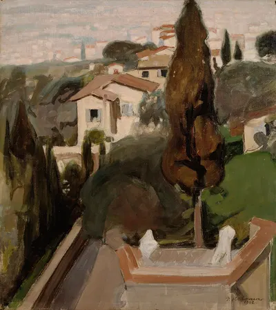 Fiesole (Florence) by Pekka Halonen, 1902 — digital art print download