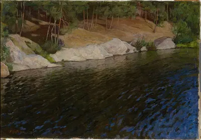 Riverside by Pekka Halonen, 1897 — digital art print download