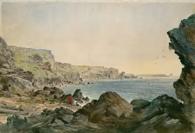 Foilhummerum Bay, Valentia, Looking Seawards from the Point at Which the Cable Reaches the Shore of Ireland by Robert…