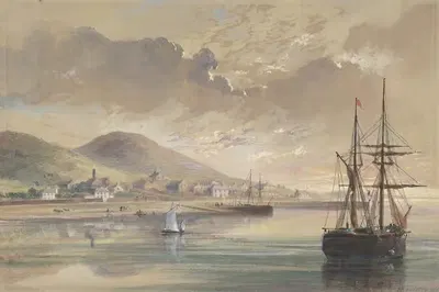 Valentia in 1857-1858 at the Time of the Laying of the Former Cable by Robert Charles Dudley, 1865 — digital art print…