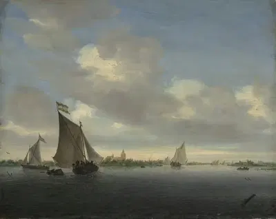 Морской by Саломон ван Руйсдал, 1650 — digital art print download