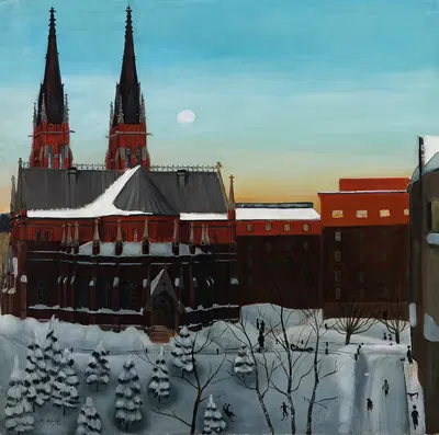 Johanneksen kirkko, Helsinki by Sulho Sipilä, 1931 — digital art print download