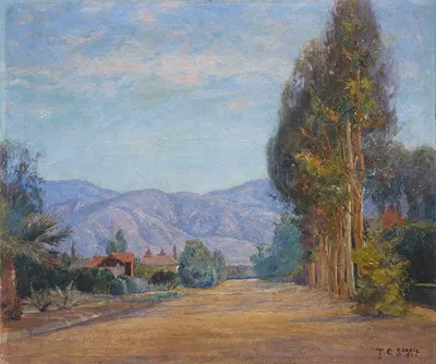 Hills Near Redlands, California by Theodore Clement Steele, 1902 — digital art print download