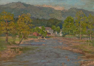 Landscape by Theodore Clement Steele, 1899 — digital art print download