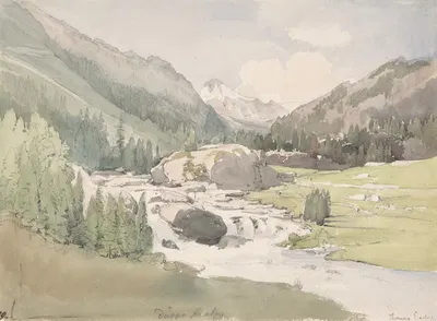 Mountain Valley by Thomas Ender — digital art print download