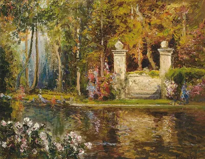 At the water's edge by Thomas Edwin Mostyn — digital art print download