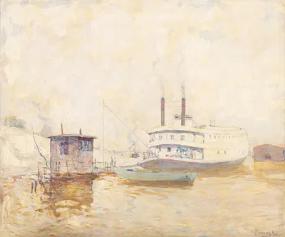 Лодка на реке Огайо by Уильям Дж. Форсайт, 1934 — digital art print download