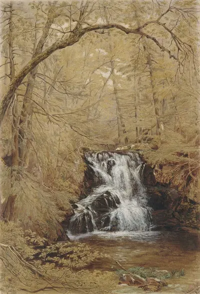 Indian Falls, Indian Brook, Cold Springs, New York by William Rickarby Miller, 1850 — digital art print download