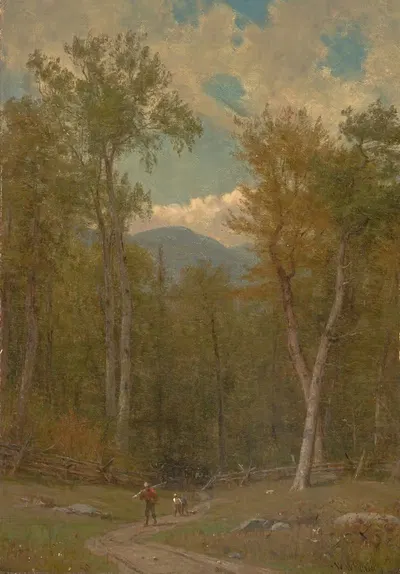 Пейзаж by Уортингтон Уитредж, 1886 — digital art print download