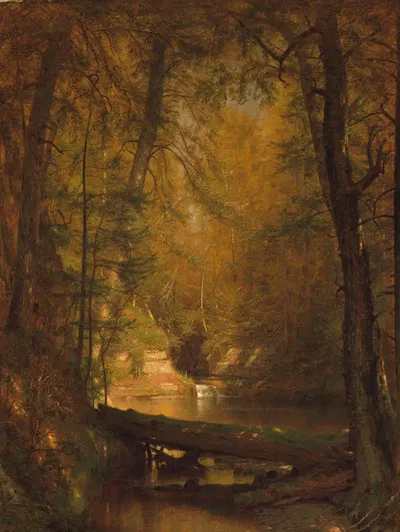 Форельный пруд by Уортингтон Уитредж, 1870 — digital art print download