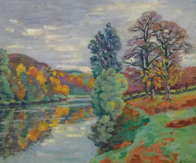 La Roche De L'echo, Crozant by Armand Guillaumin, 1913 — digital art print download