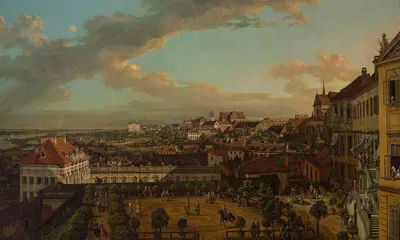 View of Warsaw from the Terrace of the Royal Castle by Bernardo Bellotto, 1773 — digital art print download