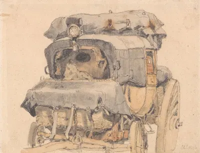 A Diligence, Front View by Самуэль Прут — digital art print download
