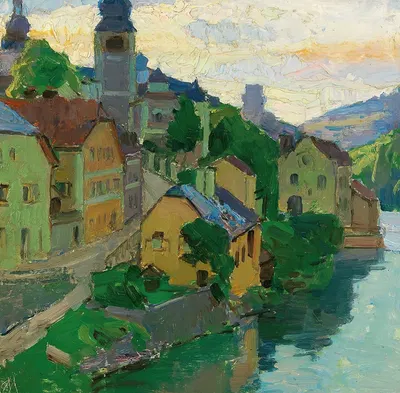Waidhofen an der Ybbs by Carl Moll, c. 1938 — digital art print download