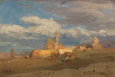 Гробницы халифов у Каира, конец by Карл Вутке, 1890 — digital art print download