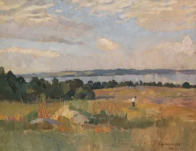 Осеннее настроение на Унтерзее (Боденское озеро) by Кристиан Ланденбергер, 1909 — digital art print download