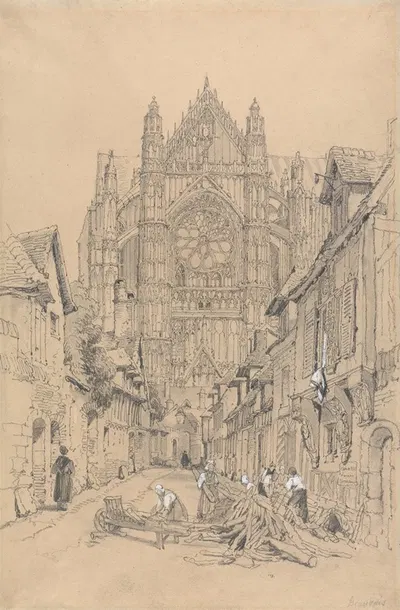 Beauvais Cathedral by Samuel Prout — digital art print download