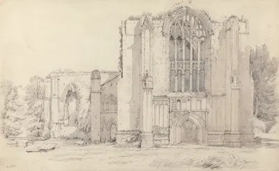 Bolton Abbey by Samuel Prout — digital art print download