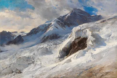 Lyskamm (Monte-Rosa) by Edward Theodore Compton, 1902 — digital art print download