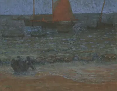Морской пейзаж на закате by Эмиль Жордан — digital art print download