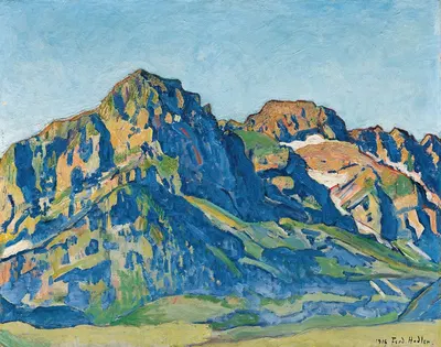 Die Dents Blanches by Ferdinand Hodler, 1916 — digital art print download