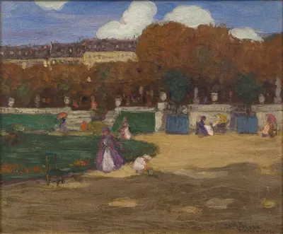 Сады Люксембурга, Париж by Фредерик Карл Фризеке, 1902 — digital art print download