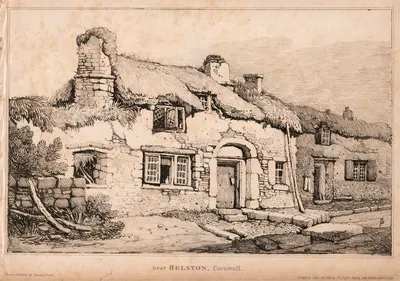 Near Helston, Cornwall by Samuel Prout, 1813 — digital art print download