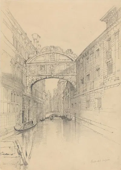 The Bridge of Sighs, Venice by Samuel Prout — digital art print download