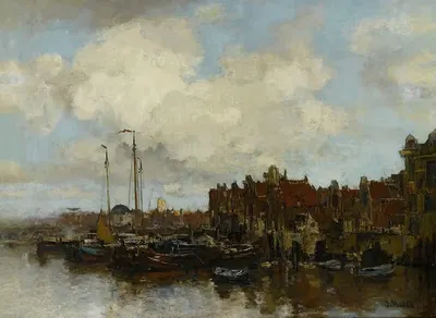 On The Amstel by Jacob Maris — digital art print download