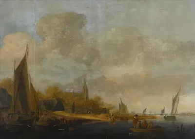 Пейзаж реки by Ян Коеленбьер, 1639 — digital art print download