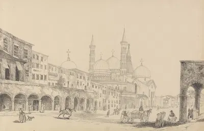Church of Saint Antonio – Padua by Сэр Чарльз Д'Ойли, 1840 — digital art print download